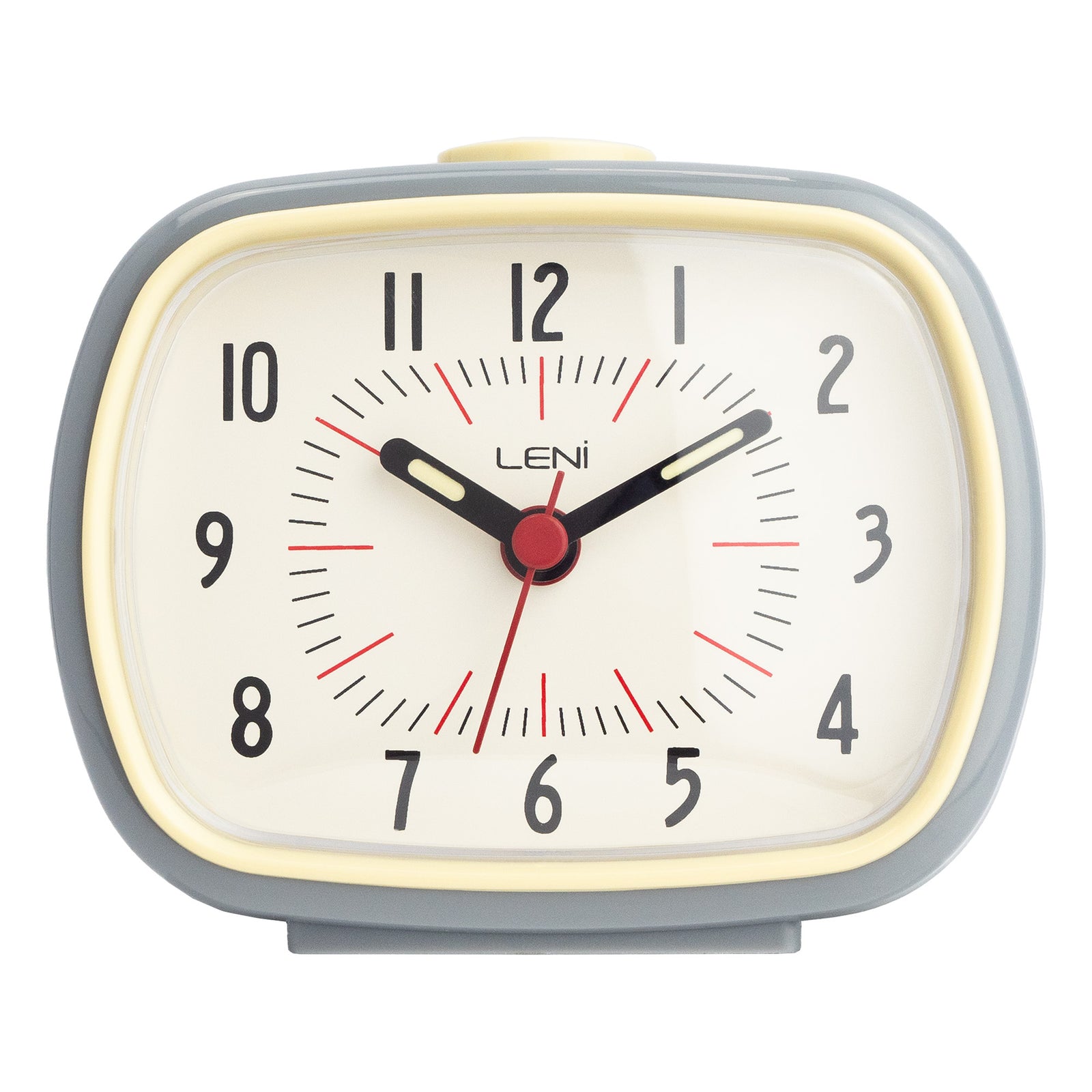 Leni Retro Alarm Clock Slate Grey 11cm 62020SGR 1