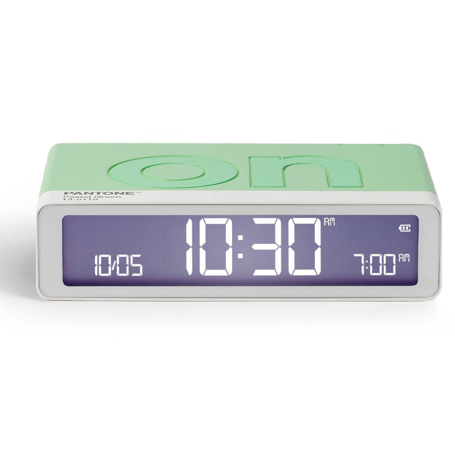 Lexon Flip Classic Reversible LCD Alarm Clock Pantone Green 10cm LD-LR157PT-M 1