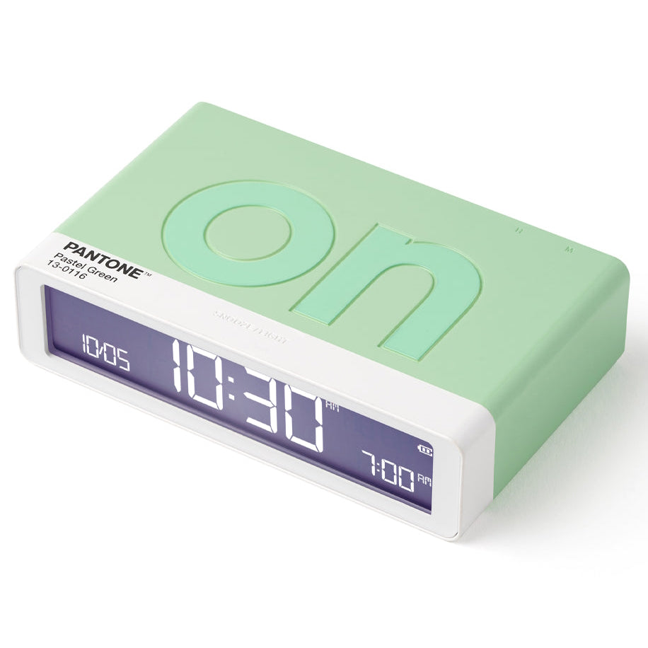 Lexon Flip Classic Reversible LCD Alarm Clock Pantone Green 10cm LD-LR157PT-M 2