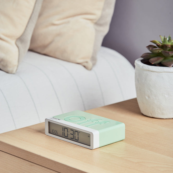 Lexon Flip Classic Reversible LCD Alarm Clock Pantone Green 10cm LD-LR157PT-M 4