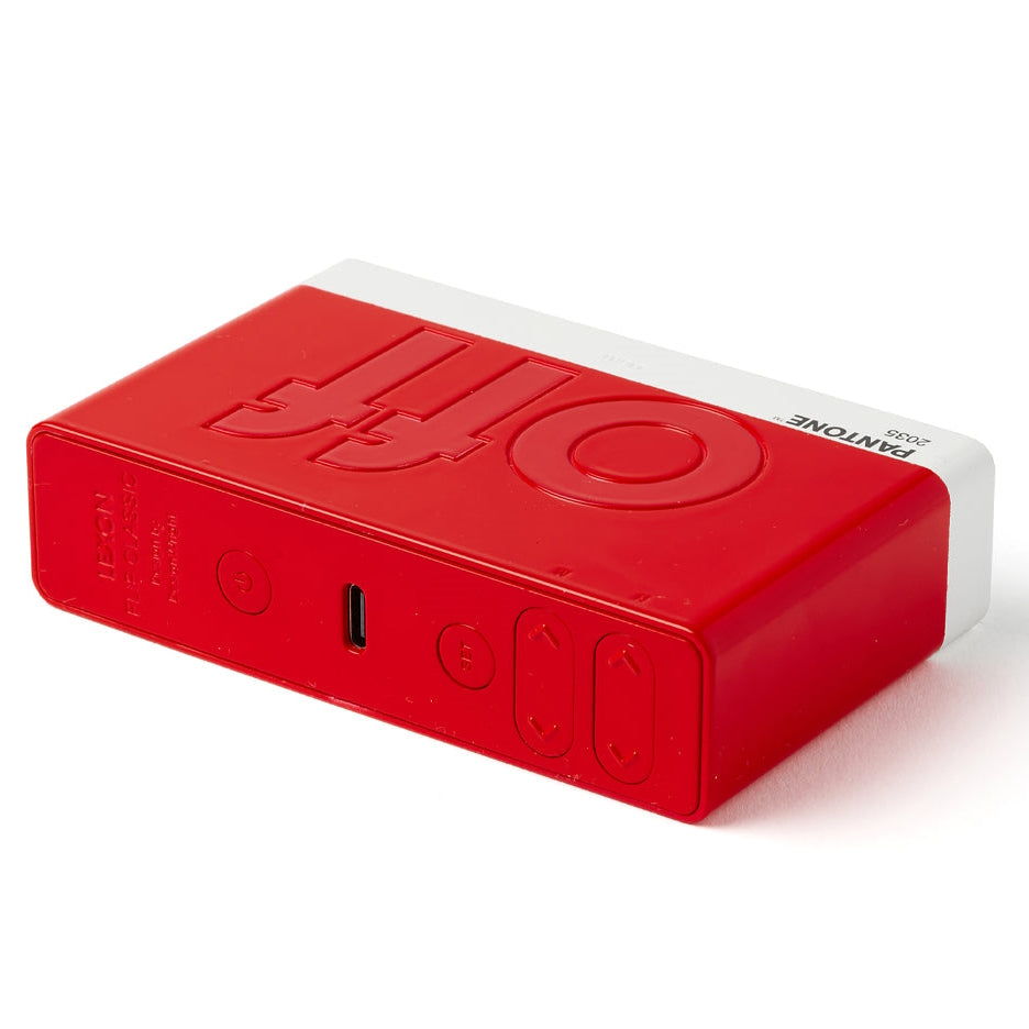 Lexon Flip Classic Reversible LCD Alarm Clock Pantone Red 10cm LD-LR157PT-R 5
