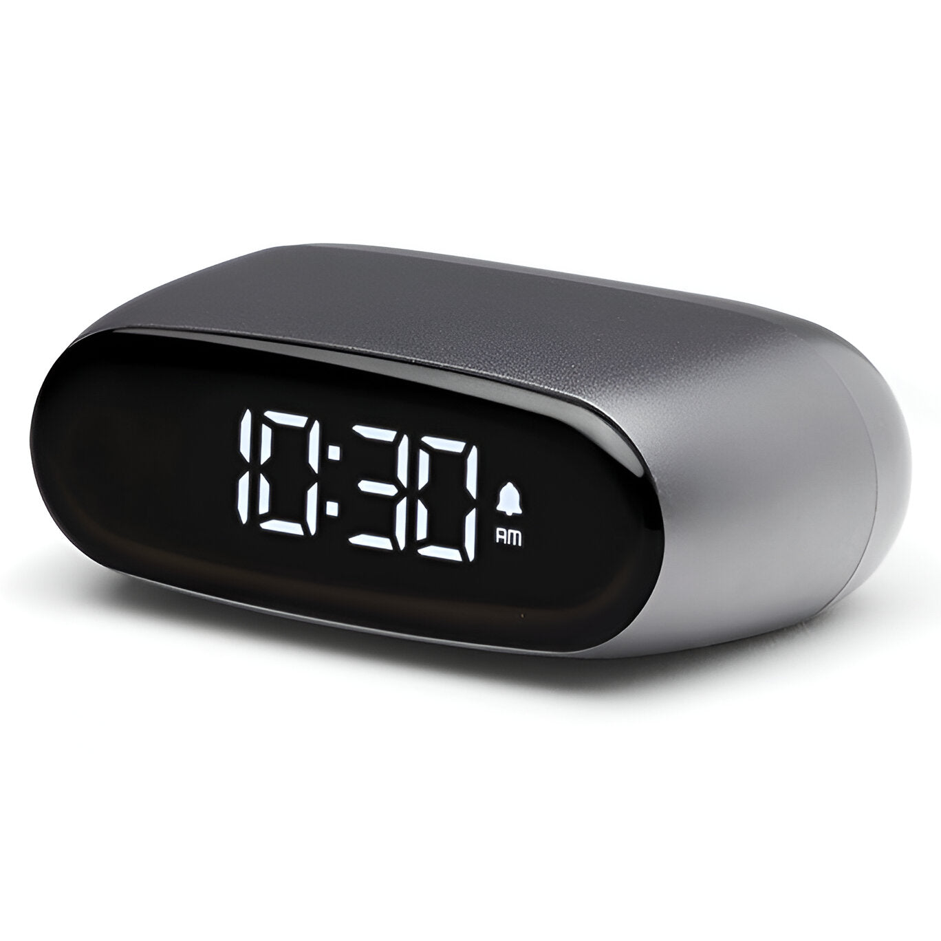 Lexon Minut Mini Travel Black LCD Alarm Clock Gunmetal 6cm LD-LR154X 2