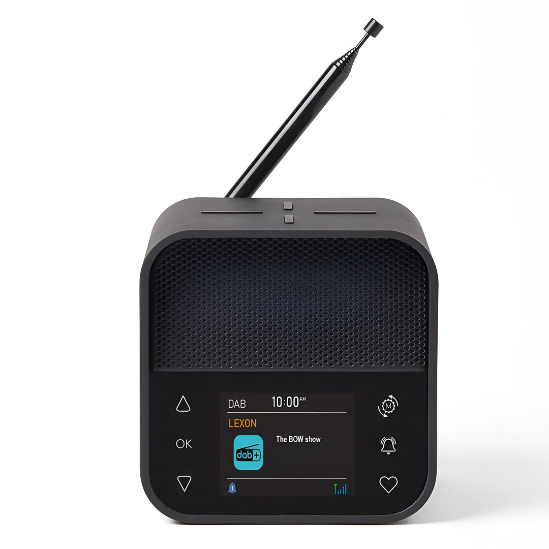 Lexon Oslo DAB FM Radio Charging Bluetooth Alarm Clock Black 11cm LD-LA130N 1