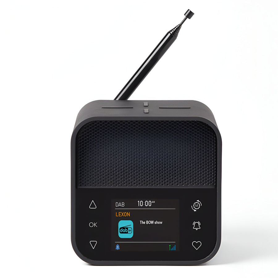Lexon Oslo DAB FM Radio Charging Bluetooth Alarm Clock Black 11cm LD-LA130N 1