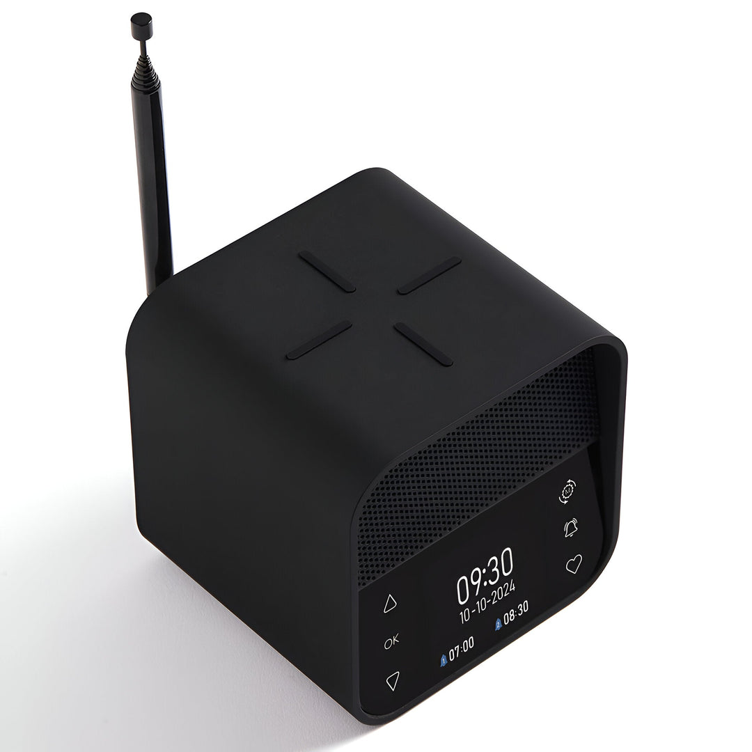 Lexon Oslo DAB FM Radio Charging Bluetooth Alarm Clock Black 11cm LD-LA130N 3