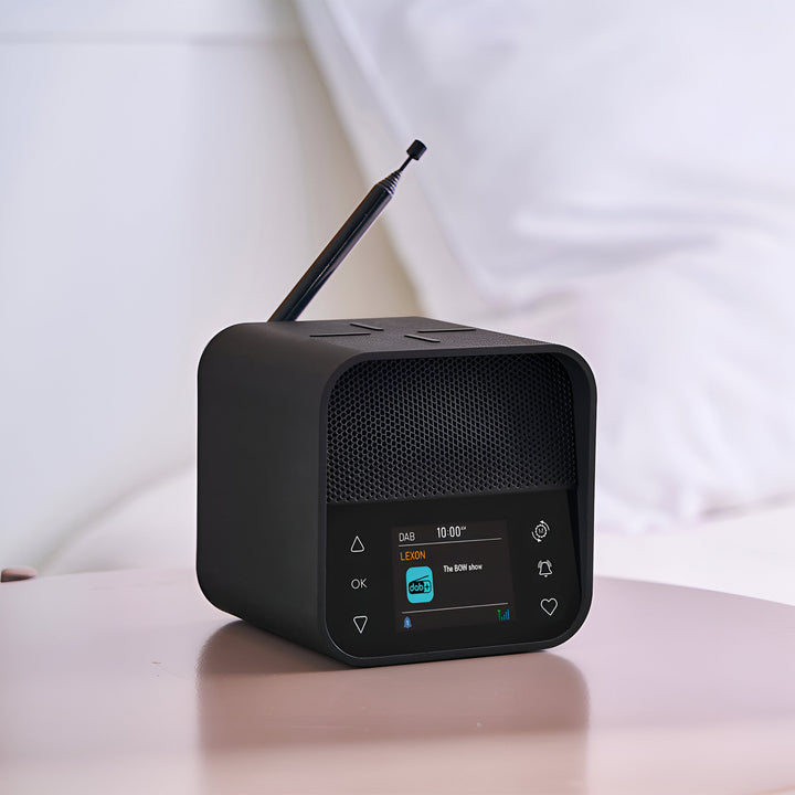 Lexon Oslo DAB FM Radio Charging Bluetooth Alarm Clock Black 11cm LD-LA130N 6