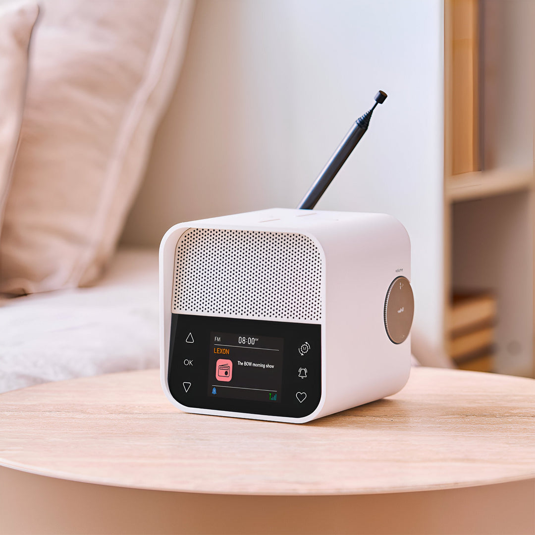Lexon Oslo DAB FM Radio Charging Bluetooth Alarm Clock White 11cm LD-LA130W 10