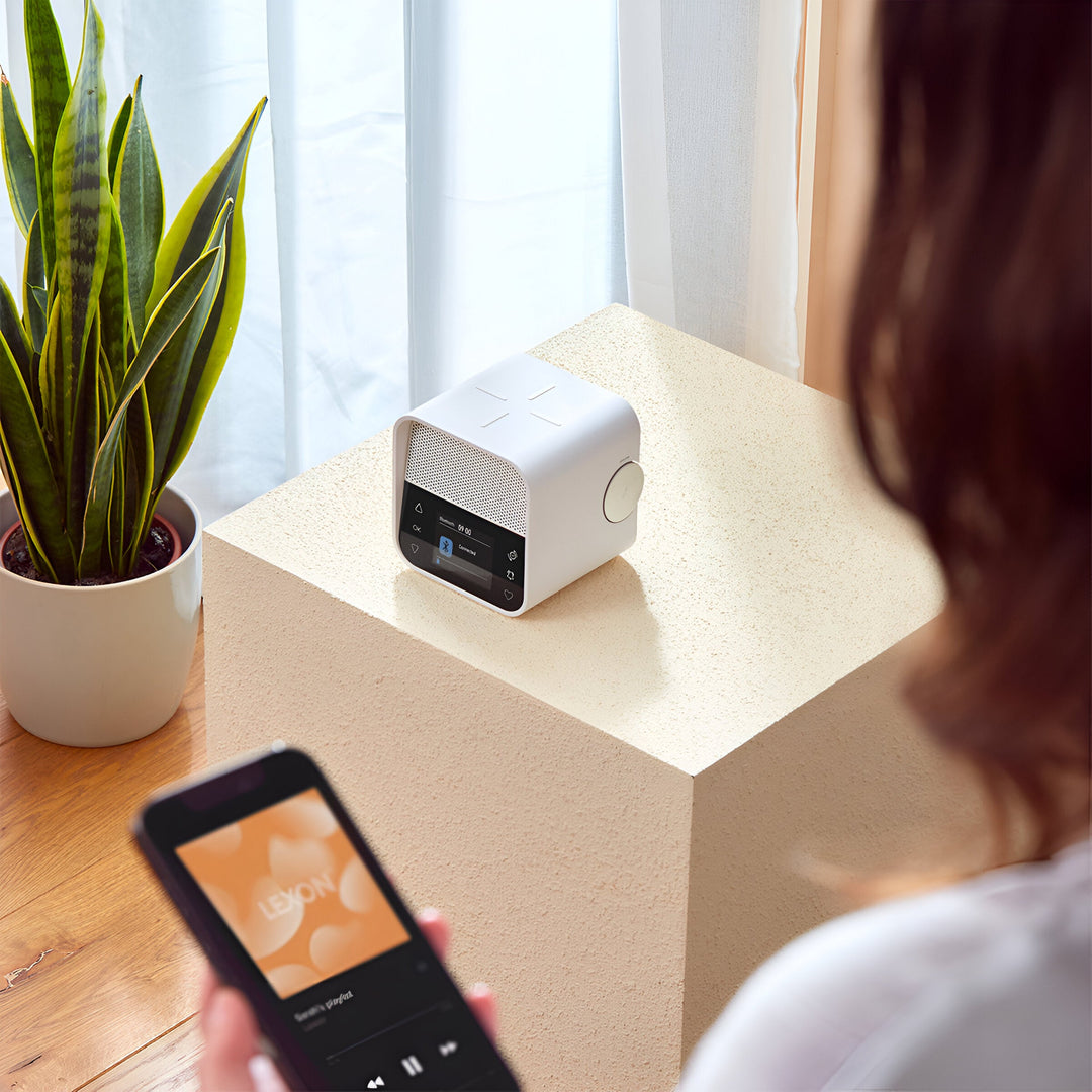 Lexon Oslo DAB FM Radio Charging Bluetooth Alarm Clock White 11cm LD-LA130W 12