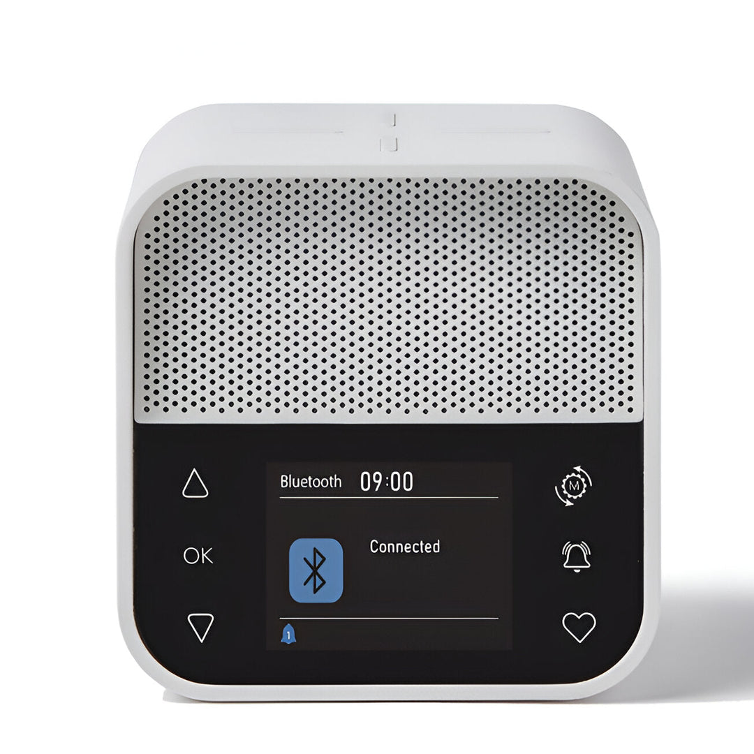 Lexon Oslo DAB FM Radio Charging Bluetooth Alarm Clock White 11cm LD-LA130W 1