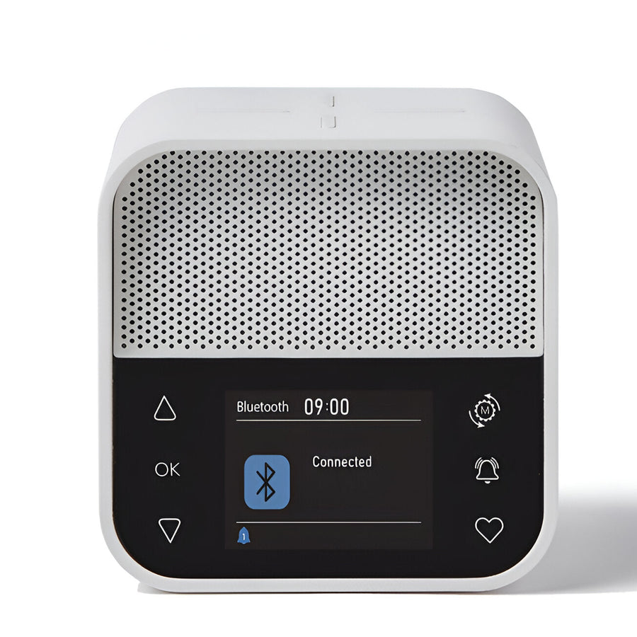 Lexon Oslo DAB FM Radio Charging Bluetooth Alarm Clock White 11cm LD-LA130W 1