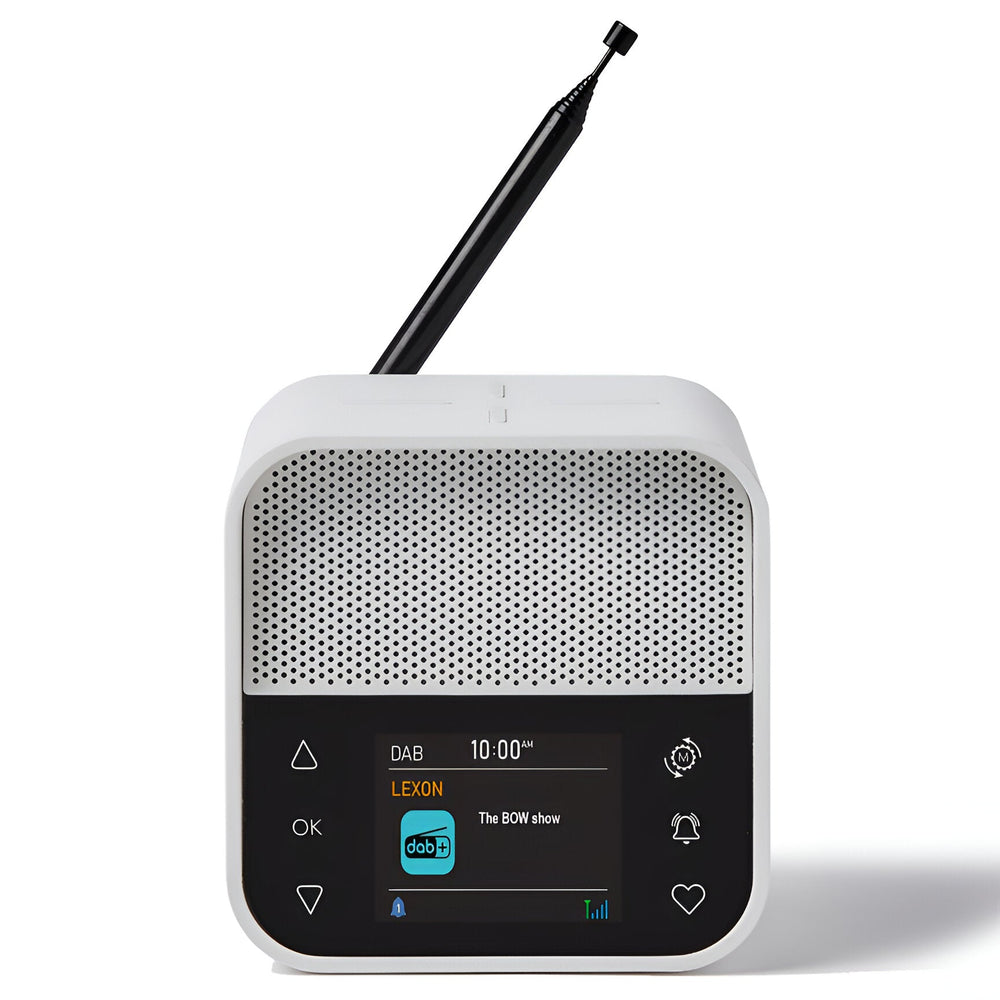 Lexon Oslo DAB FM Radio Charging Bluetooth Alarm Clock White 11cm LD-LA130W 2