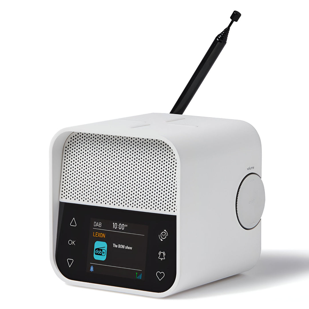 Lexon Oslo DAB FM Radio Charging Bluetooth Alarm Clock White 11cm LD-LA130W 3