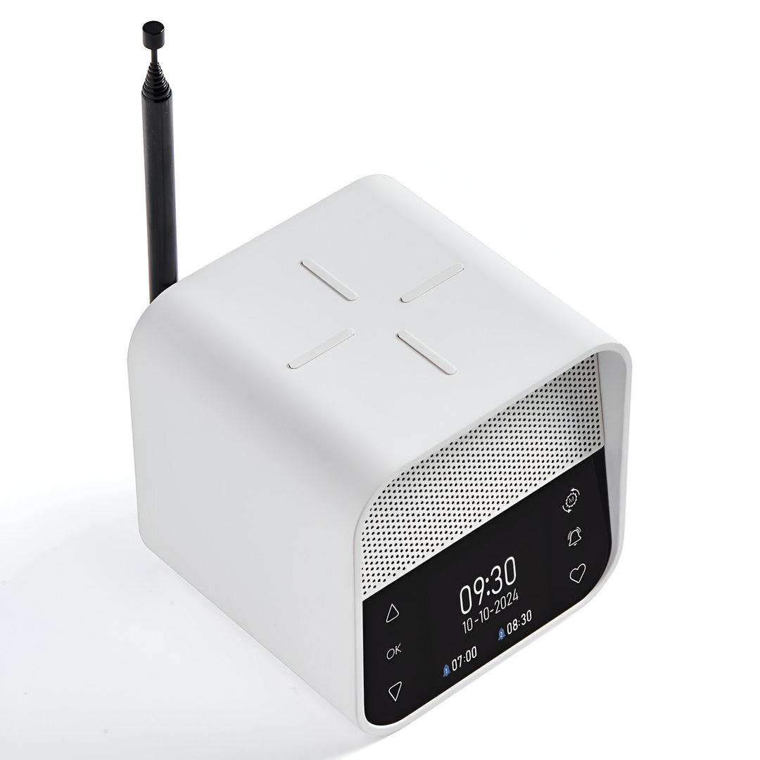 Lexon Oslo DAB FM Radio Charging Bluetooth Alarm Clock White 11cm LD-LA130W 4