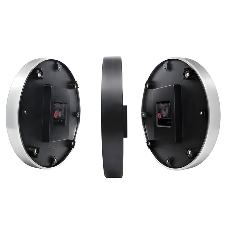NeXtime Double Sided Brushed Aluminium Wall Clock Black White 32cm 573334AR 8