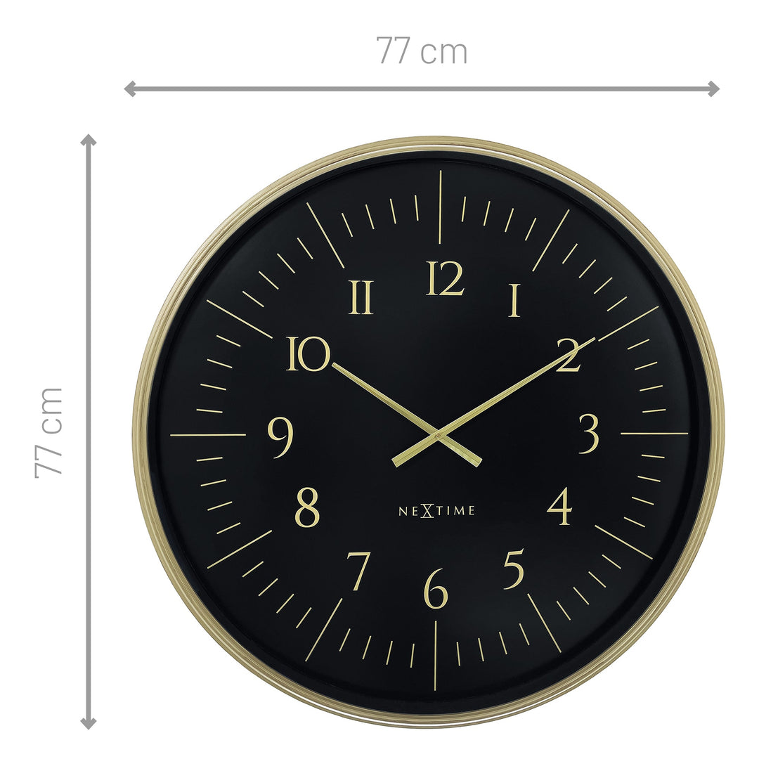 NeXtime Galaxy Large Wall Clock Black 77cm 573332ZW 4 #size_77cm