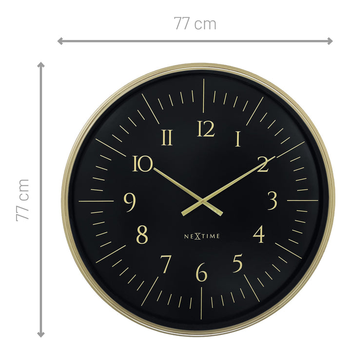 NeXtime Galaxy Large Wall Clock Black 77cm 573332ZW 4 #size_77cm