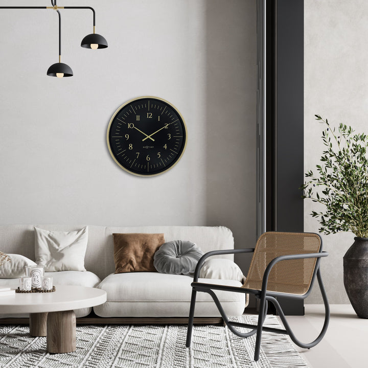 NeXtime Galaxy Large Wall Clock Black 77cm 573332ZW 7