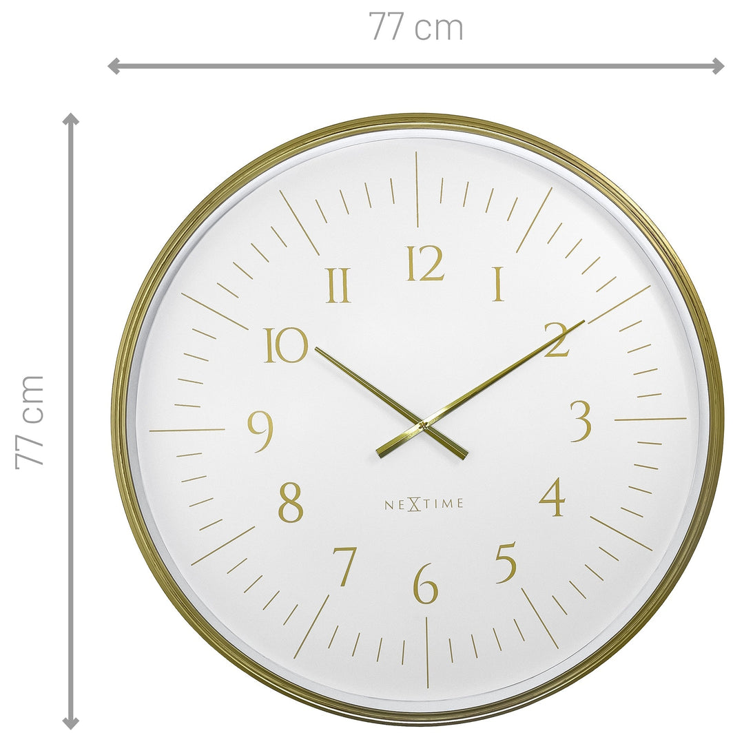 NeXtime Galaxy Large Wall Clock White 77cm 573332WI 4 #size_77cm