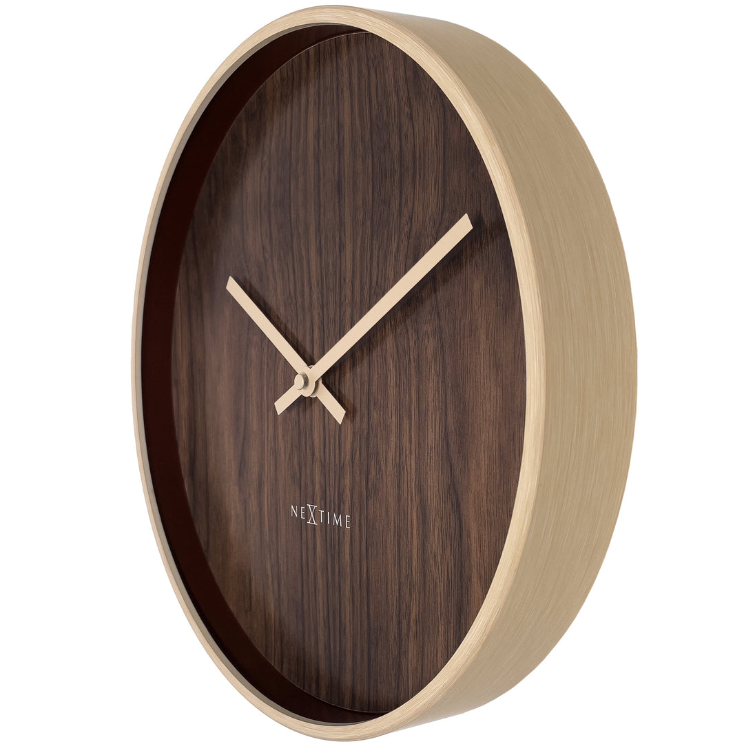 NeXtime Oslo Wall Clock Dark Brown 30cm 573329BR 3