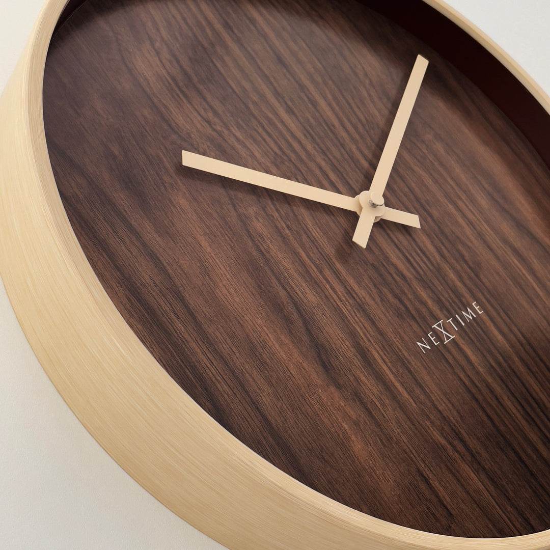 NeXtime Oslo Wall Clock Dark Brown 30cm 573329BR 5