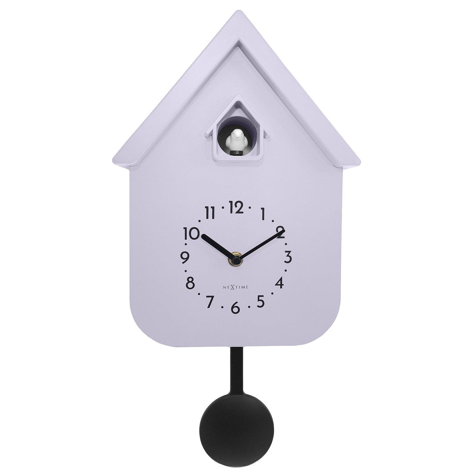 NeXtime Twitter Cuckoo Wall Clock Lavender 42cm 573328LA 1