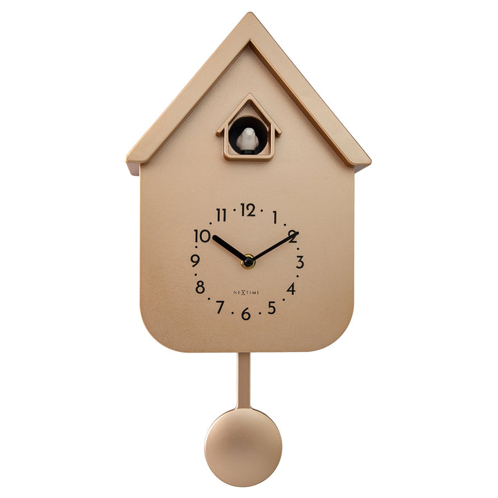 NeXtime Twitter Modern Cuckoo Wall Clock Rose Gold 30cm 573328RG 1