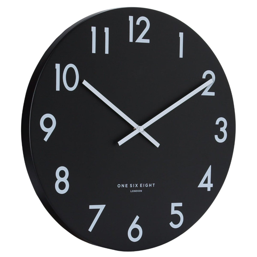 One Six Eight London Jackson Wall Clock Black 40cm 22101 2 #size_40cm