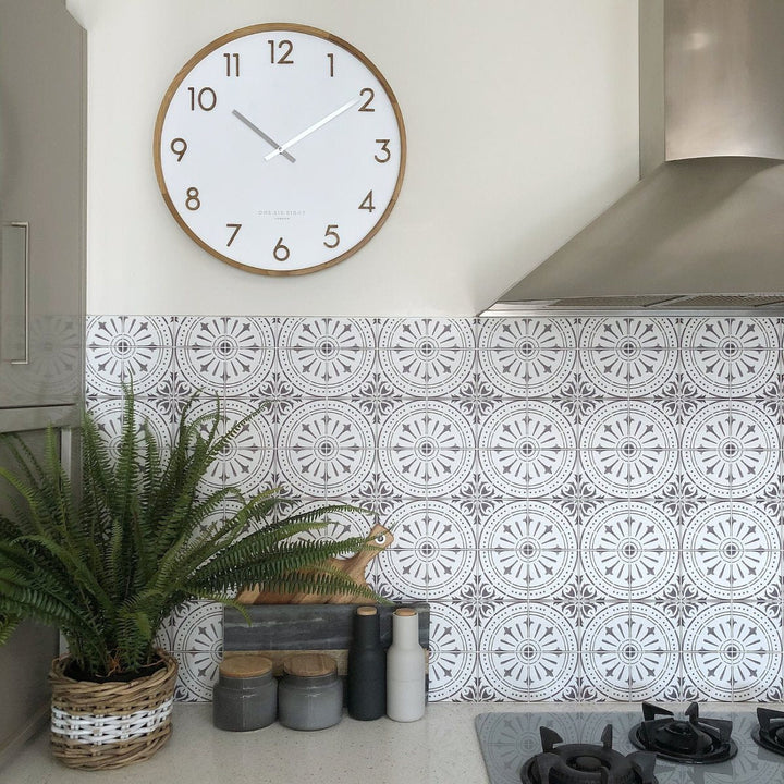 One Six Eight London Scarlett Wall Clock White 50cm 21006 7 #size_50cm