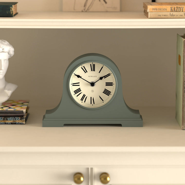 Newgate Broadway Roman Numeral Mantel Clock Asparagus Green 26cm NG-MANBWAY321ASG 3