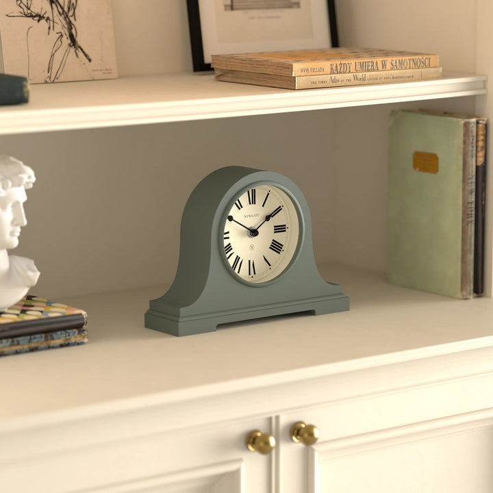 Newgate Broadway Roman Numeral Mantel Clock Asparagus Green 26cm NG-MANBWAY321ASG 4