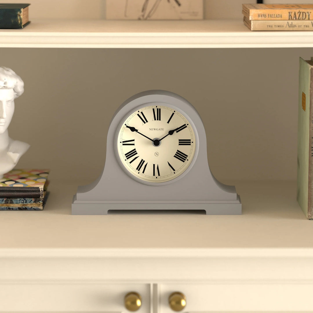 Newgate Broadway Roman Numeral Mantel Clock Clockwork Grey 26cm NG-MANBWAY321CGY 3