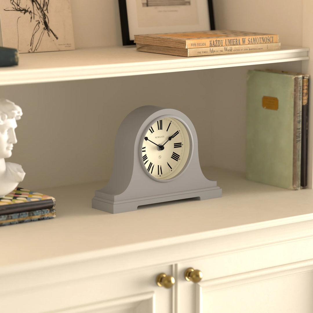 Newgate Broadway Roman Numeral Mantel Clock Clockwork Grey 26cm NG-MANBWAY321CGY 4