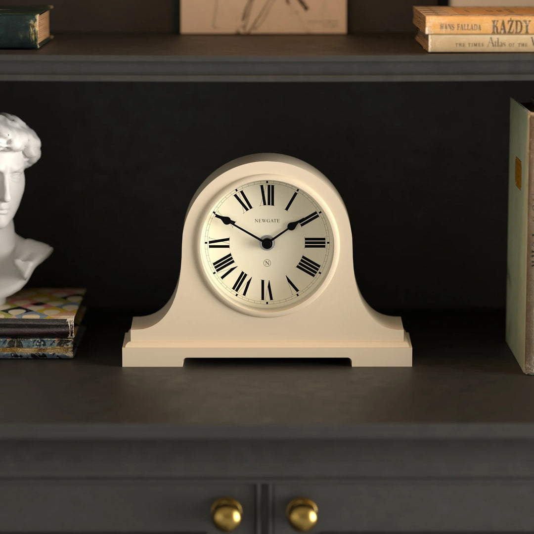 Newgate Broadway Roman Numeral Mantel Clock Cream 26cm NG-MANBWAY321VC 3