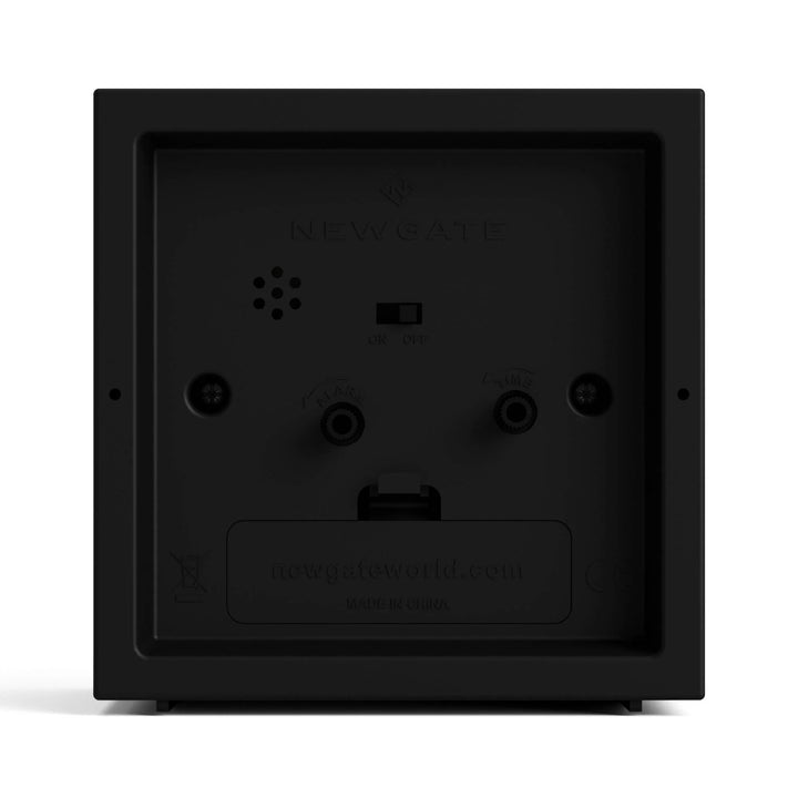 Newgate Cube Mantel Retro Square Bold Alarm Clock Black 11cm NG-ALMCUB252K 7