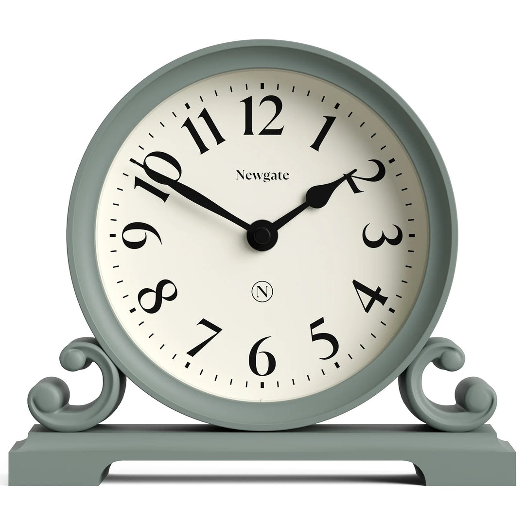Newgate Divisadero Classic Modern Mantel Clock Asparagus Green 22cm NG-MANDIV183ASG 1