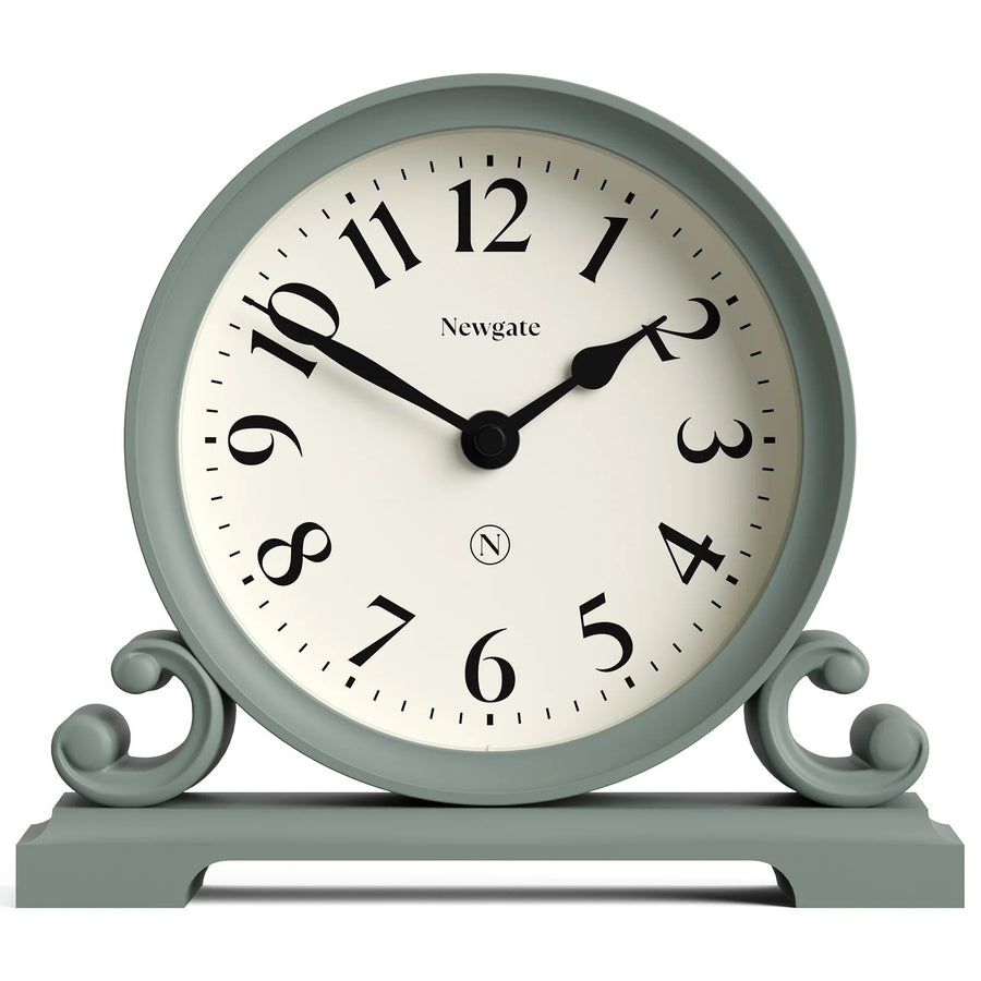 Newgate Divisadero Classic Modern Mantel Clock Asparagus Green 22cm NG-MANDIV183ASG 1
