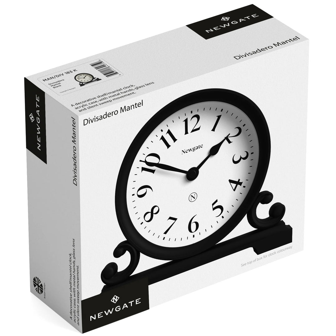 Newgate Divisadero Classic Modern Mantel Clock Clockwork Grey 22cm NG-MANDIV183CGY 8