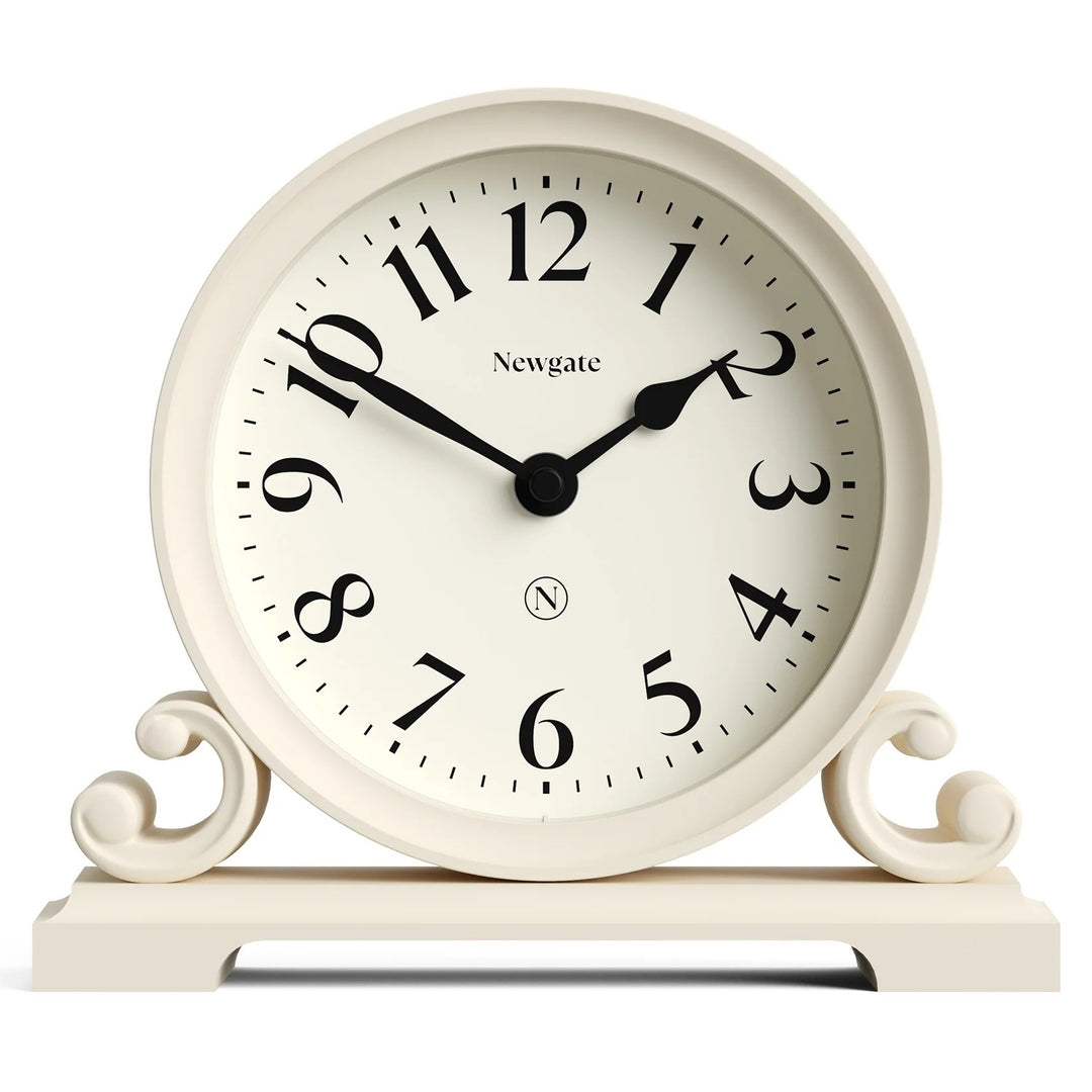 Newgate Divisadero Classic Modern Mantel Clock Cream 22cm NG-MANDIV183VC 1
