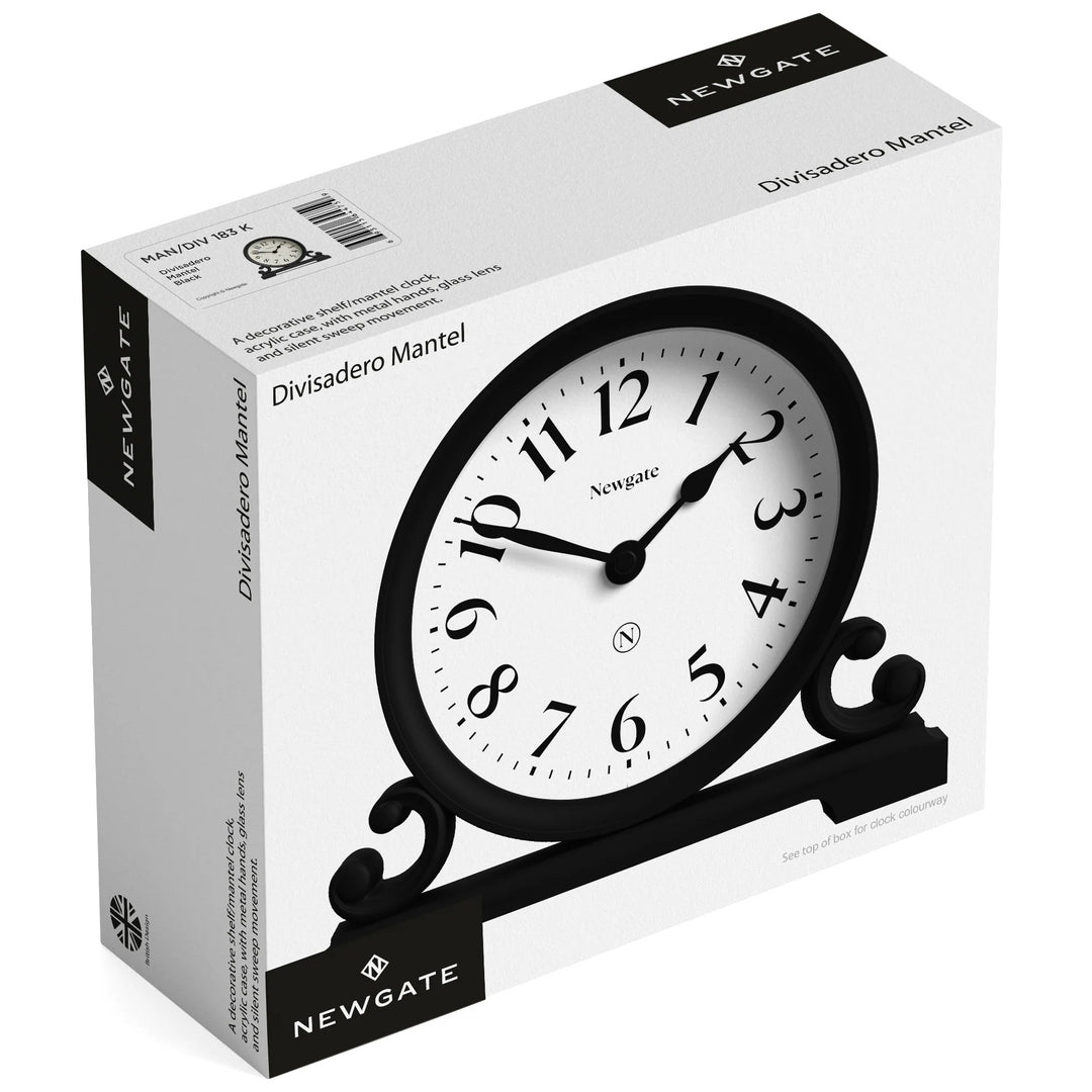 Newgate Divisadero Classic Modern Mantel Clock Cream 22cm NG-MANDIV183VC 8