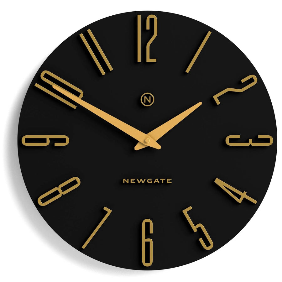 Newgate Empire State Art Deco Wall Clock Black 40cm NG-EMPIRE-K 1