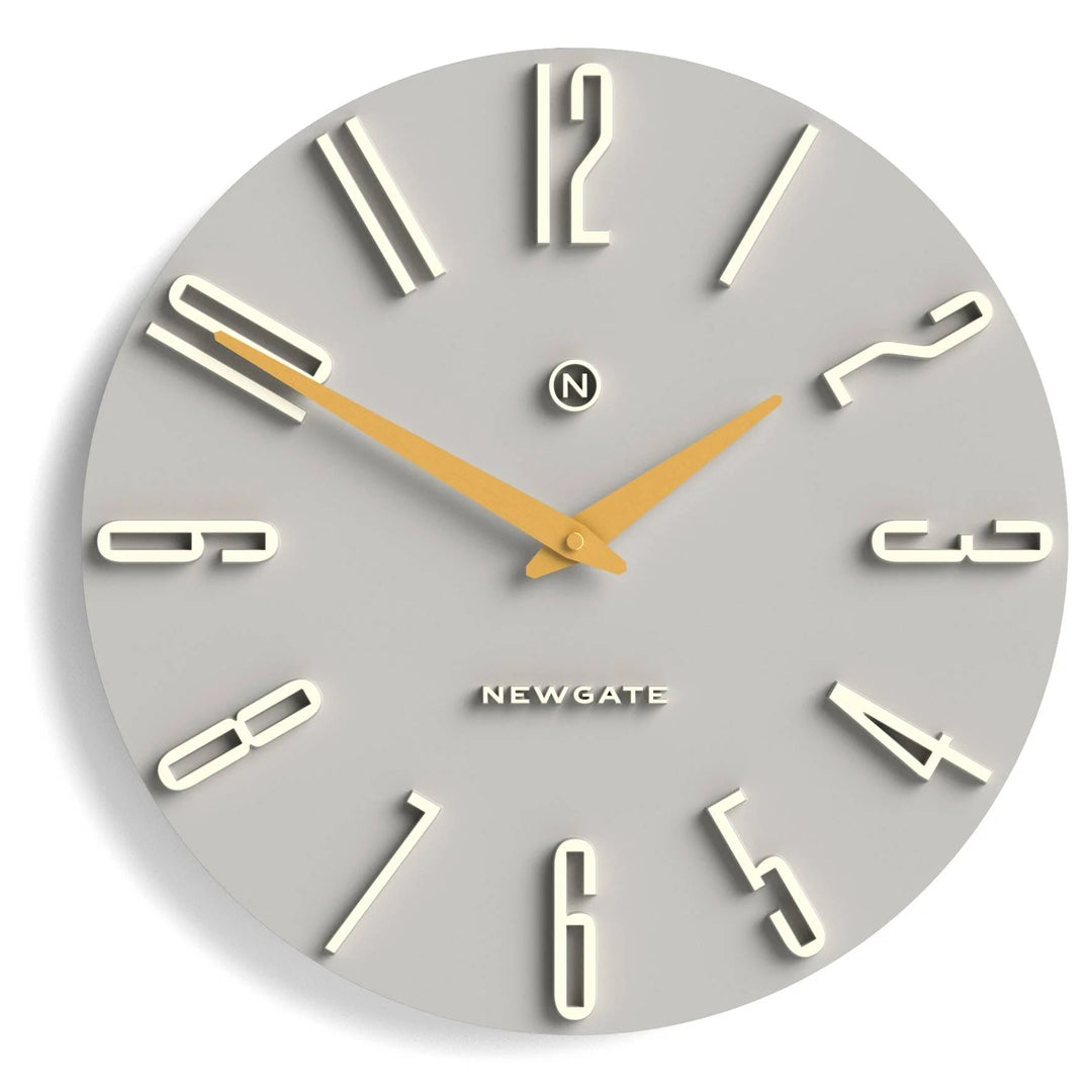 Newgate Empire State Art Deco Wall Clock Overcoat Grey 40cm NG-EMPIRE-OGY 1