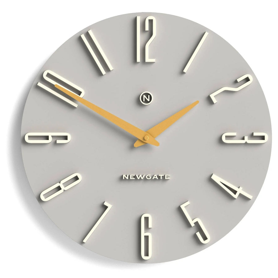 Newgate Empire State Art Deco Wall Clock Overcoat Grey 40cm NG-EMPIRE-OGY 1