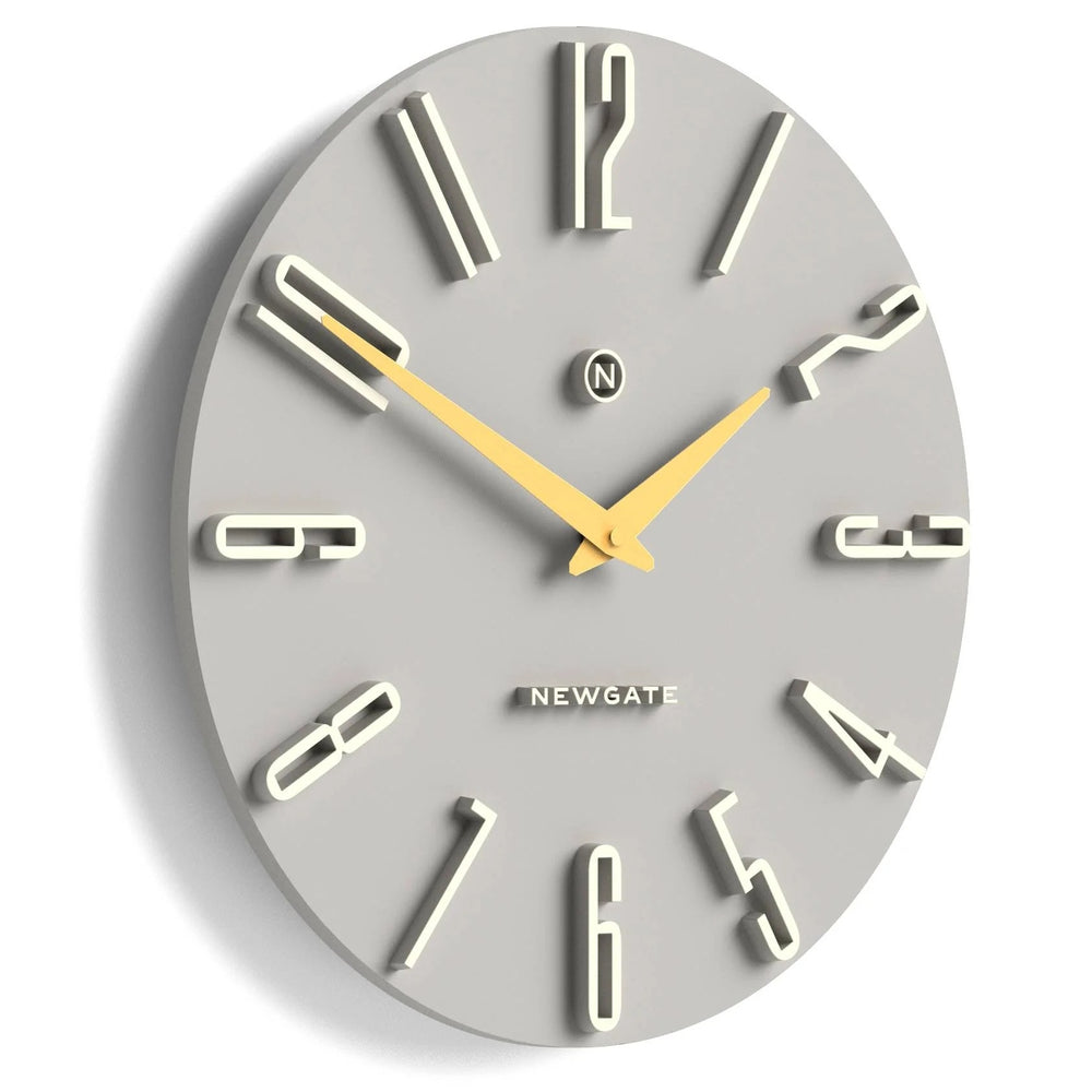 Newgate Empire State Art Deco Wall Clock Overcoat Grey 40cm NG-EMPIRE-OGY 2