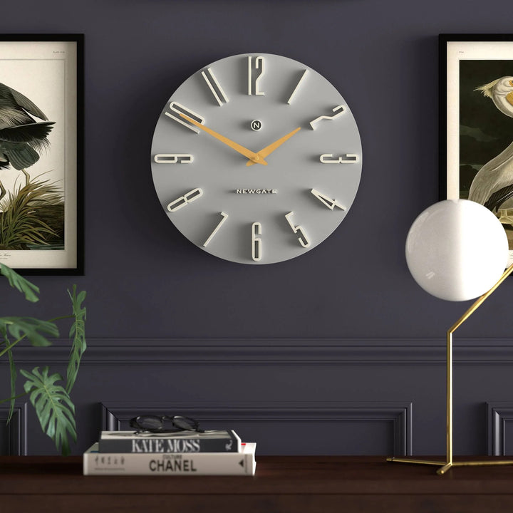 Newgate Empire State Art Deco Wall Clock Overcoat Grey 40cm NG-EMPIRE-OGY 3