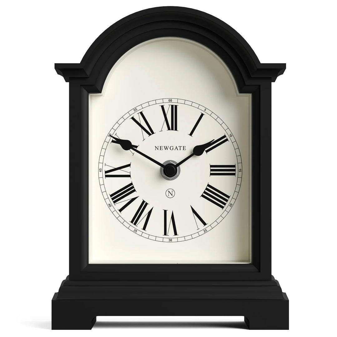 Newgate Fillmore Roman Numeral Mantel Clock Black 22cm NG-MANFILL338K 1