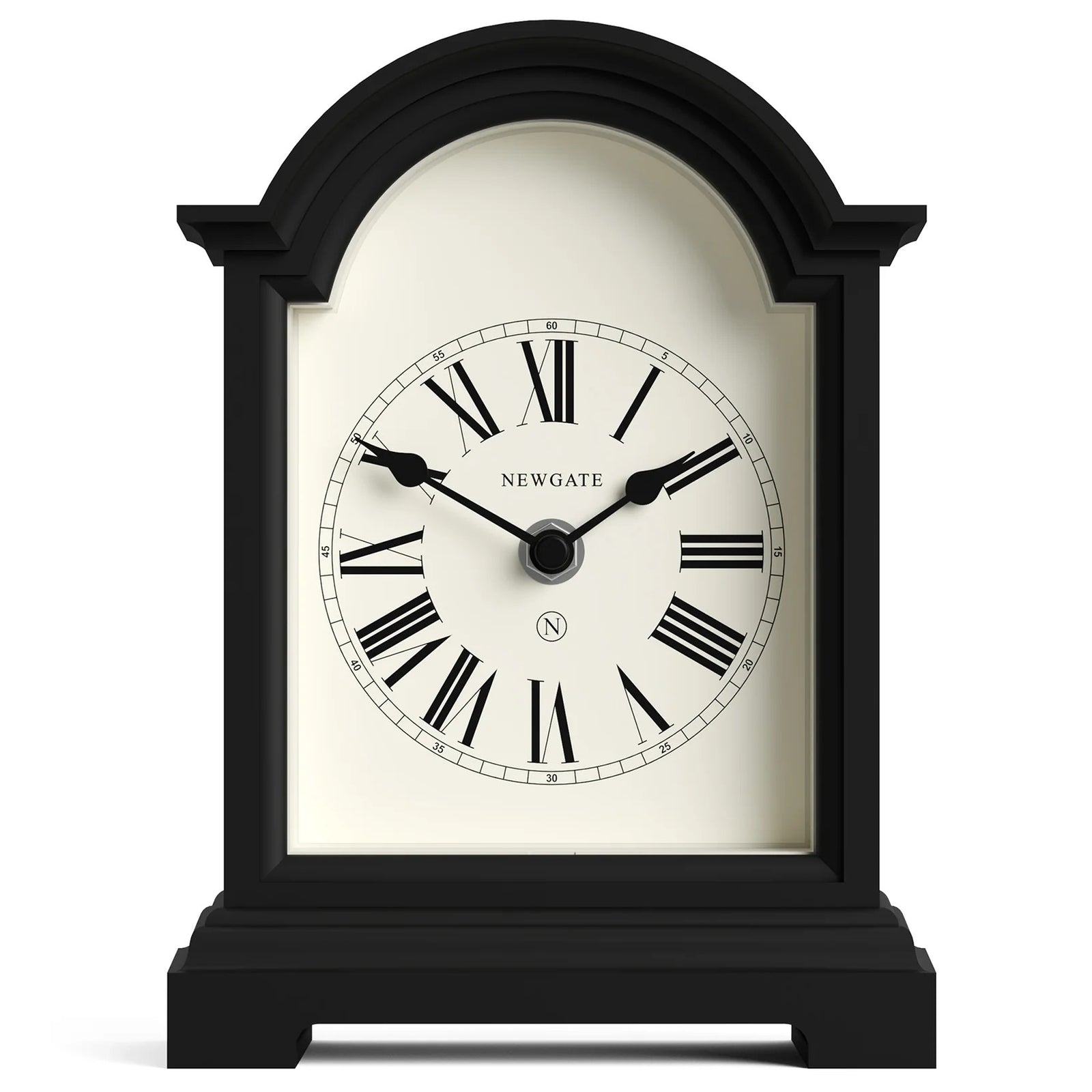 Newgate Fillmore Roman Numeral Mantel Clock Black 22cm NG-MANFILL338K 1