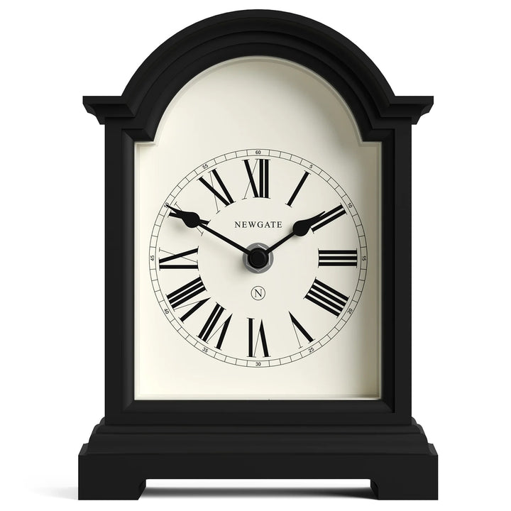 Newgate Fillmore Roman Numeral Mantel Clock Black 22cm NG-MANFILL338K 1