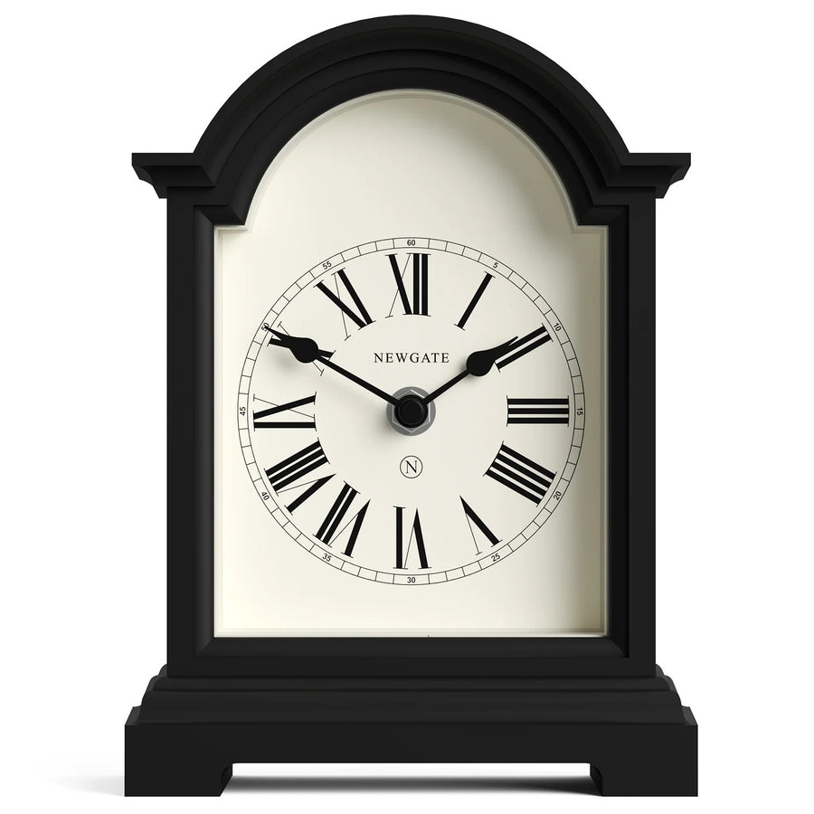 Newgate Fillmore Roman Numeral Mantel Clock Black 22cm NG-MANFILL338K 1