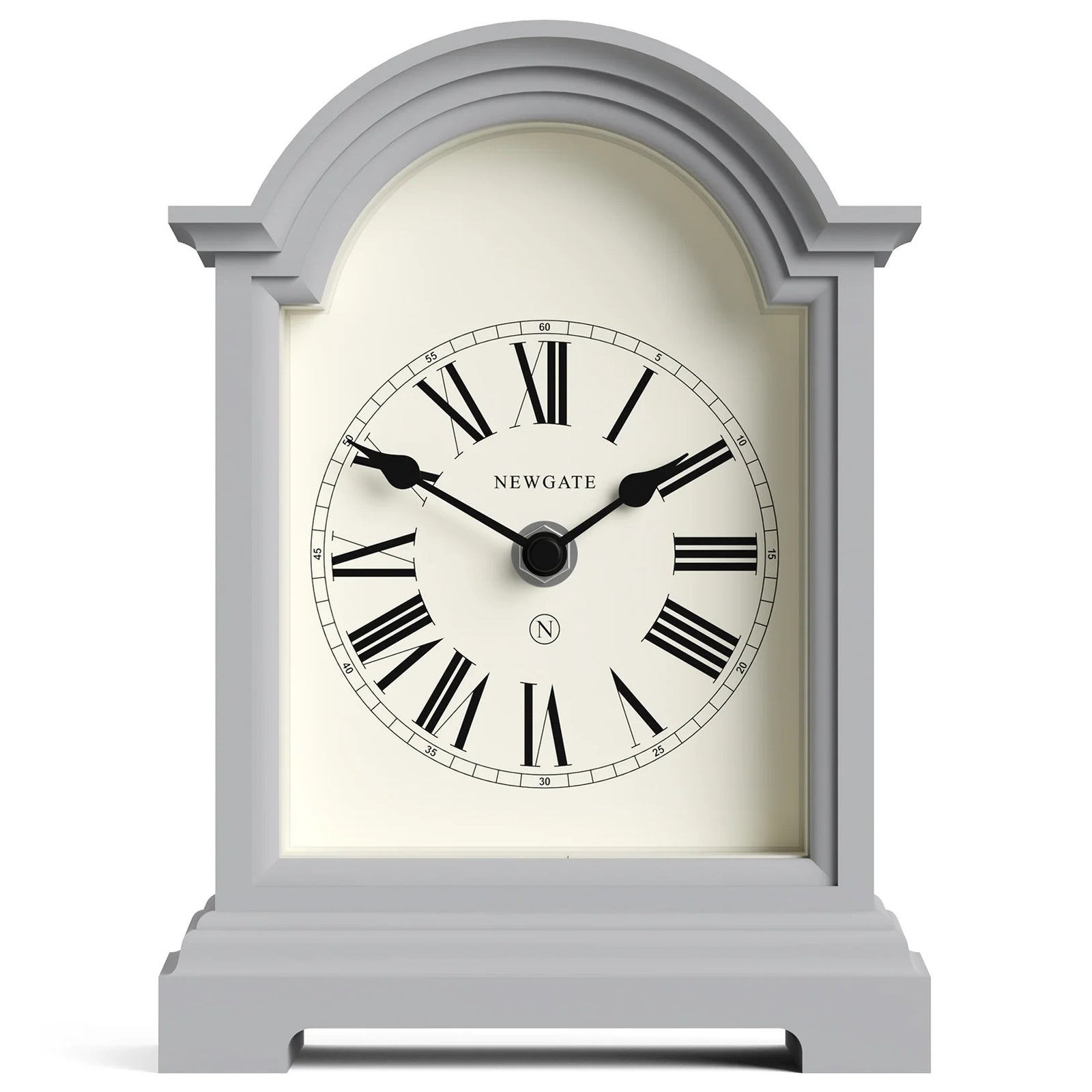 Newgate Fillmore Roman Numeral Mantel Clock Clockwork Grey 22cm NG-MANFILL338CGY 1
