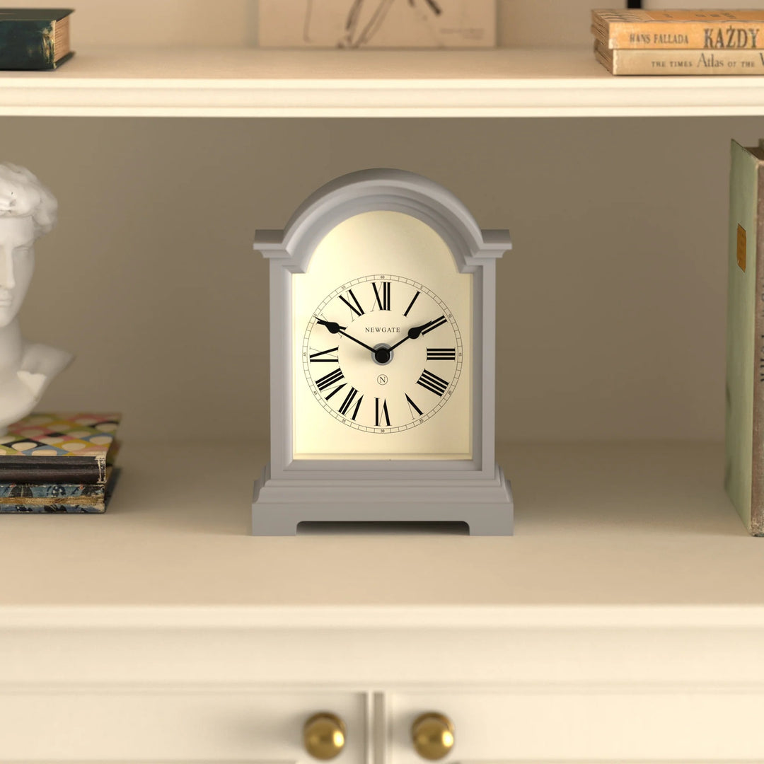 Newgate Fillmore Roman Numeral Mantel Clock Clockwork Grey 22cm NG-MANFILL338CGY 3